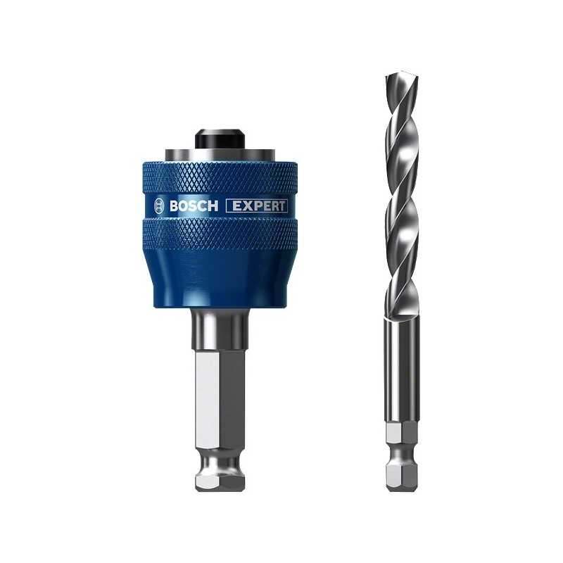 Bosch Adaptor hexagonal Expert PowerChange Plus HEX11 cu burghiu centrare HSS-G, 7.15x105 mm