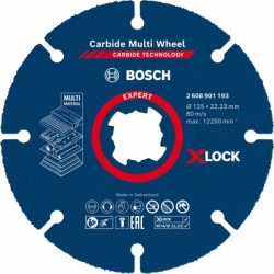Bosch Disc taiere Expert Carbide Multi Wheel cu X-Lock, 125x22.23 mm