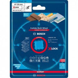 Bosch Disc taiere Expert Carbide Multi Wheel cu X-Lock, 125x22.23 mm
