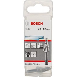 Bosch Burghiu in 5 trepte HSS 4-12mm, 4x6x50mm