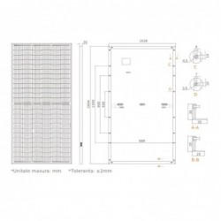 Sunpal SP460M-72H Panou fotovoltaic 460W, monocristalin, MBB Half-cut