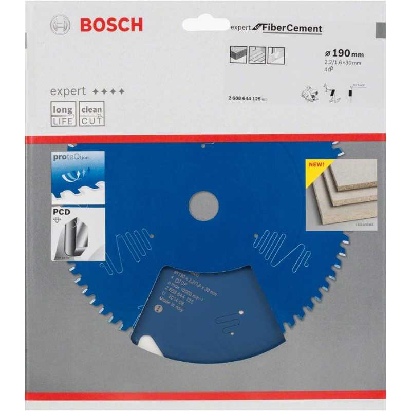 Bosch Panza ferastrau circular Expert for Fiber Cement, 190x30x2.2mm, 4T,