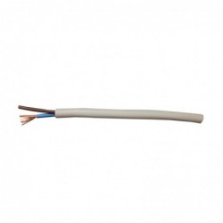 MYYM H05VV-F Cablu cupru 2 conductoare 0.75mmp, 0.6mm, PVC, alb