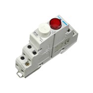 Hager Pulsant cu lampa SV 123, 230V, 0.8W, rosu