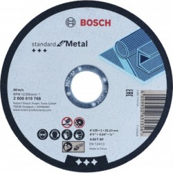 Bosch Disc de taiere Standard for Metal 1x22.23x125mm, 60T