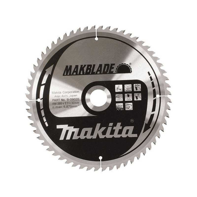 Makita Panza circular makblade lemn 2.3x30X260mm, 60T