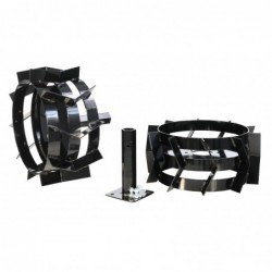 ProGARDEN Set 2 roti metalice 400x8 cu manicot 32mm