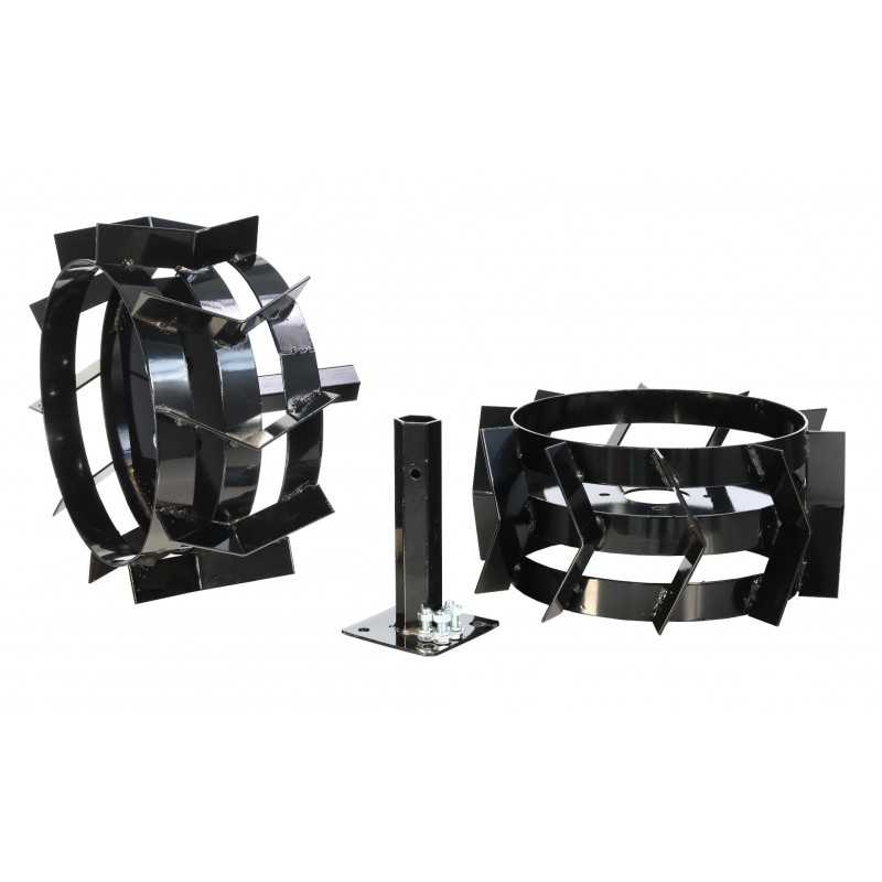 ProGARDEN Set 2 roti metalice 400x8 cu manicot 32mm