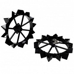 ProGARDEN BT-2RN set 2 roti metalice 475x30x115mm, accesoriu motocultor U12E/U16/U16E