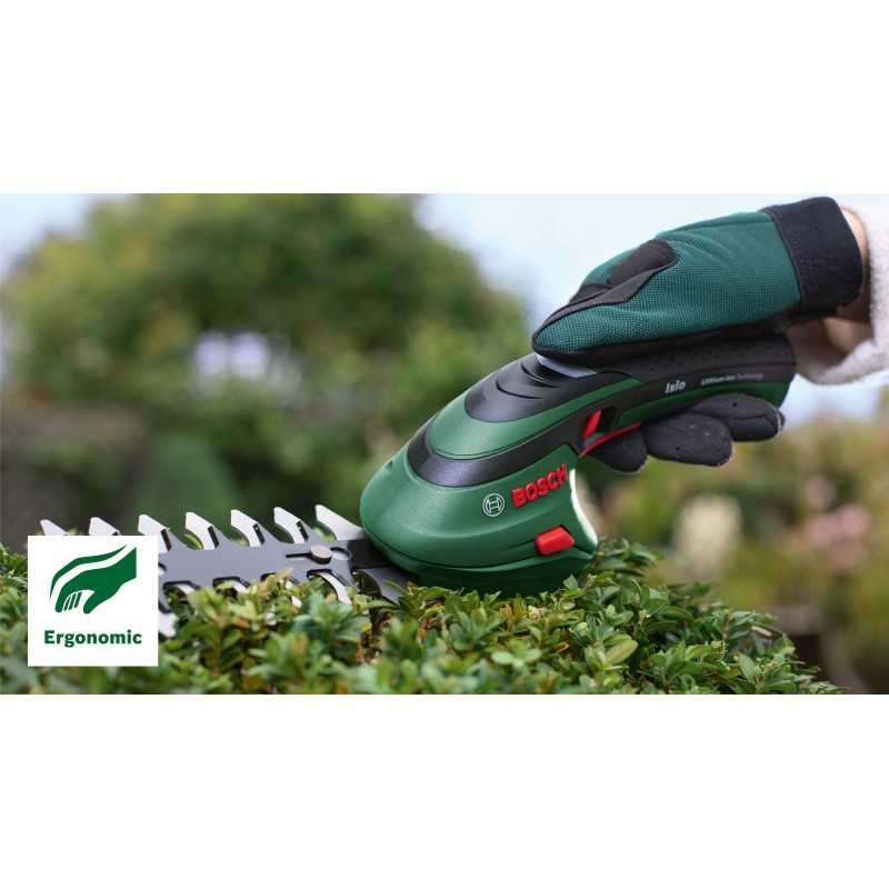 Bosch ISIO3 Foarfece pentru taiat iarba, tufe si arbusti, acumulator Li-Ion 3.6V, 1.5Ah, 8x80x120mm