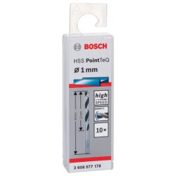 Bosch Burghiu metal HSS PointTeQ, 1x12x34mm