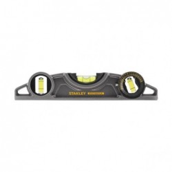 Stanley 0-43-609 Nivela magnetica Fatmax Torpedo, aluminiu, 250 mm, 3 fiole