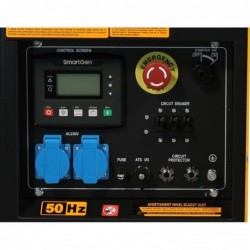 Stager YDE12E3 Generator open-frame 12kVA, 16A, 3000rpm, trifazat, diesel, pornire electrica