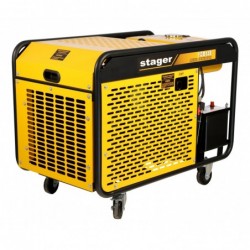 Stager YDE12E Generator open-frame 10kVA, 39A, 3000rpm, monofazat, diesel, pornire electrica