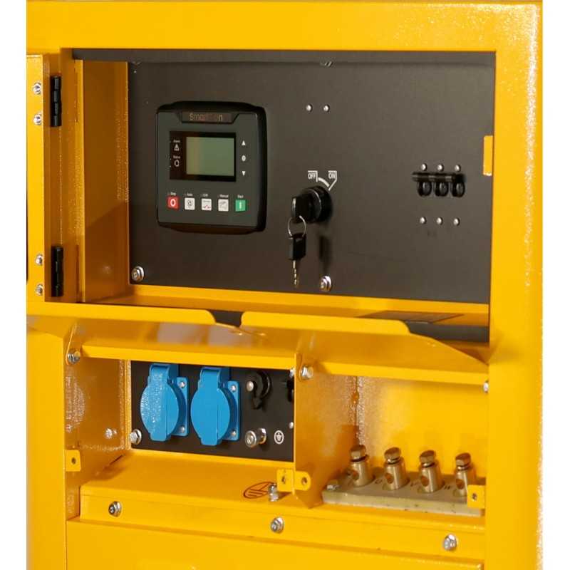 Stager YDE12T3 Generator insonorizat 12kVA, 16A, 3000rpm, trifazat, diesel, pornire electrica