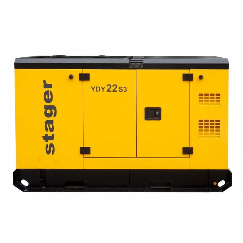 Stager YDY22S3 Generator insonorizat 22kVA, 29A, 1500rpm, trifazat, diesel