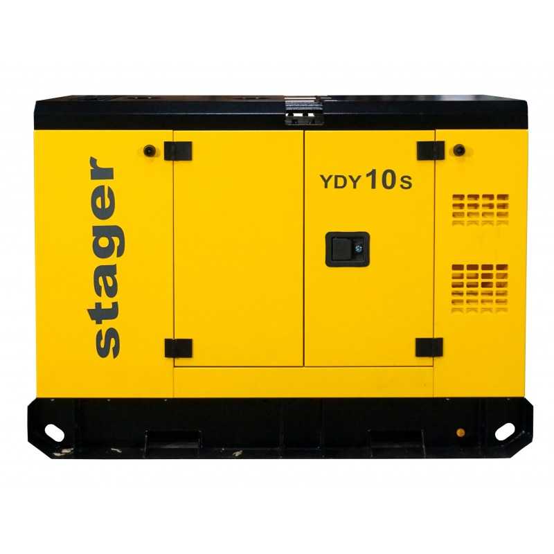 Stager YDY10S Generator insonorizat 9kVA, 37A, 1500rpm, monofazat, diesel