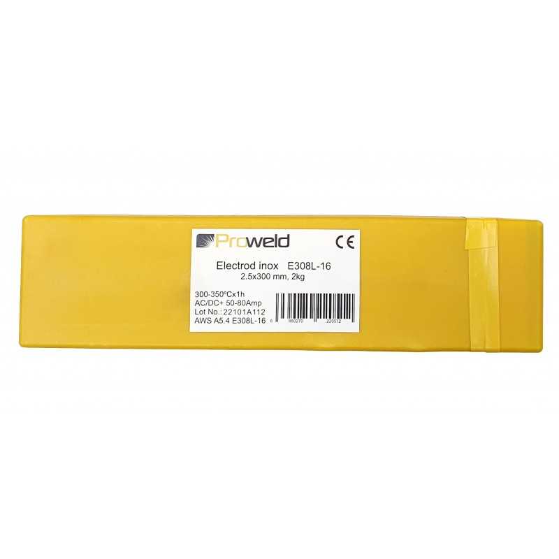 ProWELD E308L-16 electrod inox, 2.5x300mm, tub 2kg