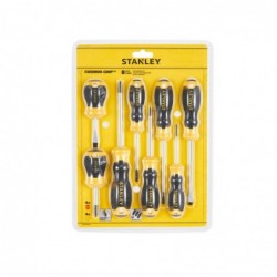 Stanley STHT16167-0 Set 8 surubelnite Cushiongrip: PH0x60mm, PH1x75mm, PH2x45mm, PH2x100mm, paralela 3.5x60mm, paralela 4x100mm,
