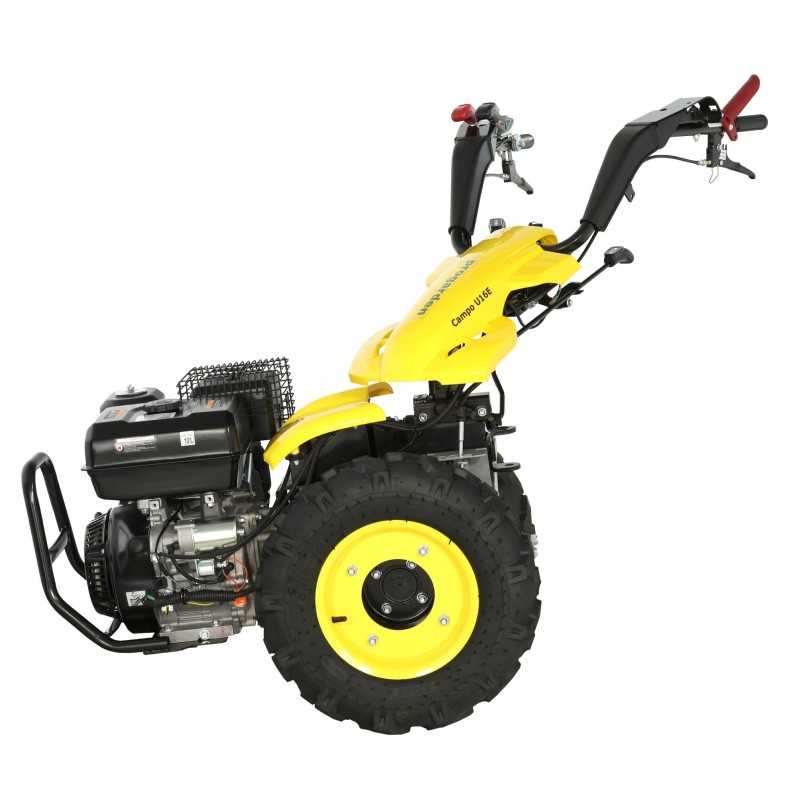 ProGARDEN Campo U16E motocultor multifunctional 14CP, benzina, EU V, pornire electrica, 3+2 viteze, reductor + BT-X90N freza tra