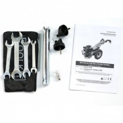 ProGARDEN Campo U16 motocultor multifunctional 14CP, benzina, EU V, pornire la sfoara, 3+2 viteze, reductor + BT-X90N freza trac