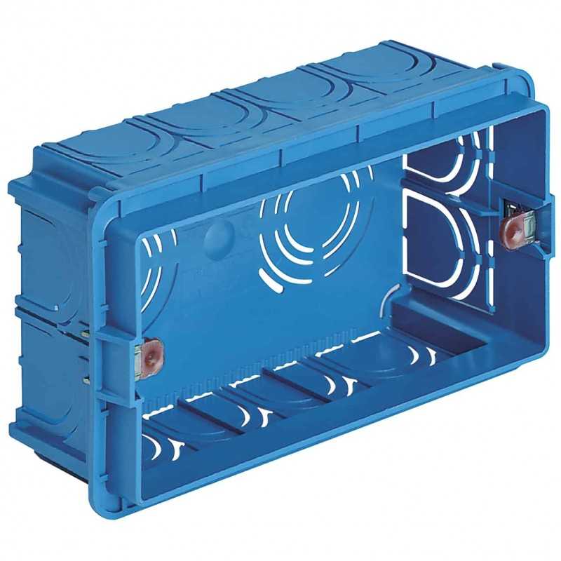 Vimar Doza incastrata 4 module Azurro, 59x49.8mm