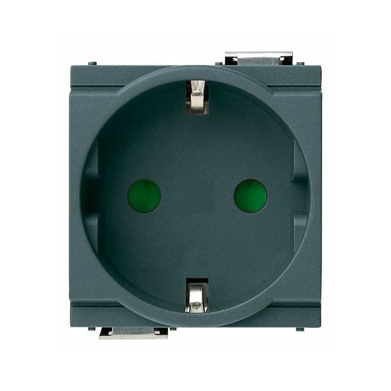 Vimar Priza incastrata P11, 2P+N, 1 modul, 250V, 16A
