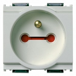 Vimar Priza incastrata clips 1 modul IP20, 16A, 250V, 35.5x49.8x50.1mm