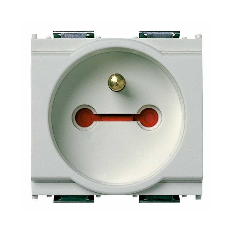 Vimar Priza incastrata clips 1 modul IP20, 16A, 250V, 35.5x49.8x50.1mm