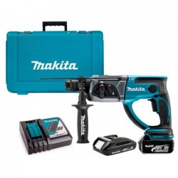Makita DHR202RX4 Ciocan rotopercutor 1.9J + 2 acumulatori Li-Ion, 18V, 3Ah/1.5Ah + incarcator + valiza