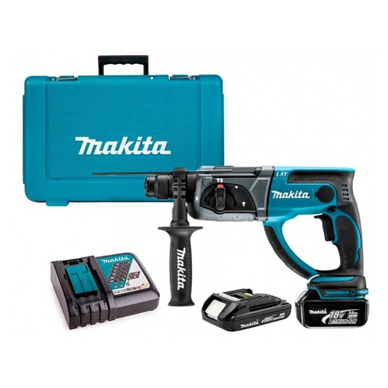 Makita DHR202RX4 Ciocan rotopercutor 1.9J + 2 acumulatori Li-Ion, 18V, 3Ah/1.5Ah + incarcator + valiza