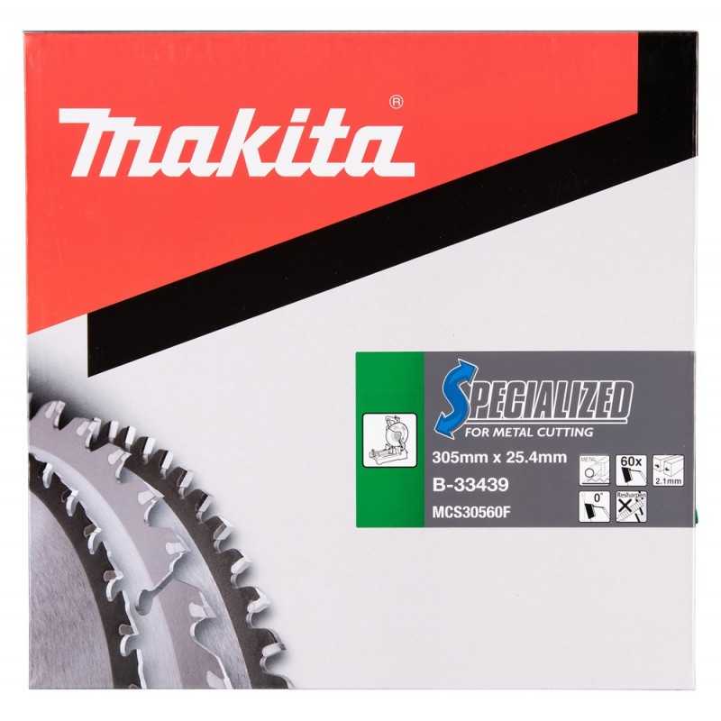 Makita B-33439 Panza circular metal/otel 2.1x25.4x305mm, 60T