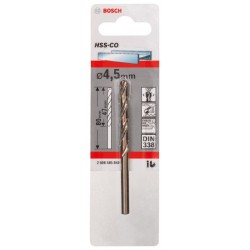 Bosch Burghiu metal HSS-CO DIN 338, 4.5x47x80mm