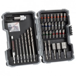 Bosch Set 35 piese Extra Hard mixt cu burghie de otel HSS-G
