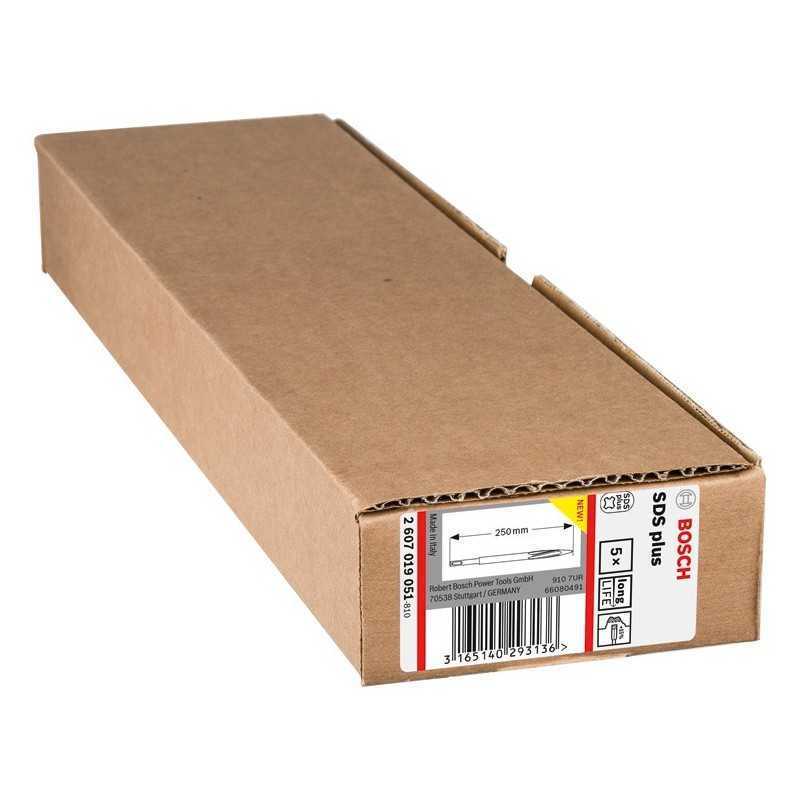 Bosch Set 5 spitz cu auto ascutire SDS-Plus 250mm