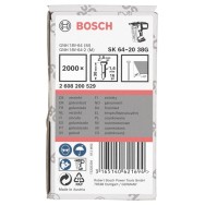 Bosch SK64-20 38G Set 2000 cuie galvanizate pentru GNH, 1.6x2.8x38mm
