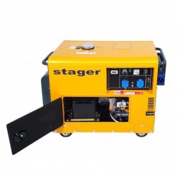 Stager DG 5500S+ATS Generator insonorizat 5kVA, monofazat, diesel, pornire electrica, automatizare
