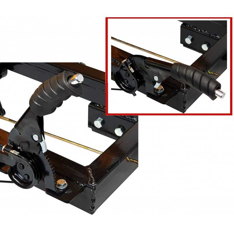 ProGARDEN Campo RM500C remorca 500kg motocultor, 1 osie, prindere bolt, roti 6.00-12