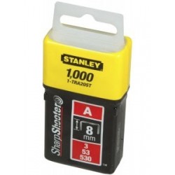 Stanley 1-TRA205-5T Set 1000 Capse pentru aplicatii uzuala, tip A /3/53/530, 8mm/5/16"