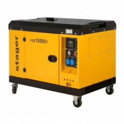 Stager YDE15000T Generator insonorizat 12kVA, 48A, 3000rpm, monofazat, diesel, pornire electrica