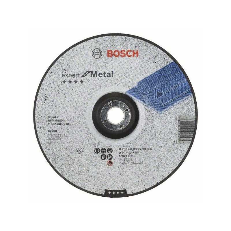 Bosch Disc de degrosare cu degajare Expert for Metal A 30 T BF, 230mm, 6.0mm