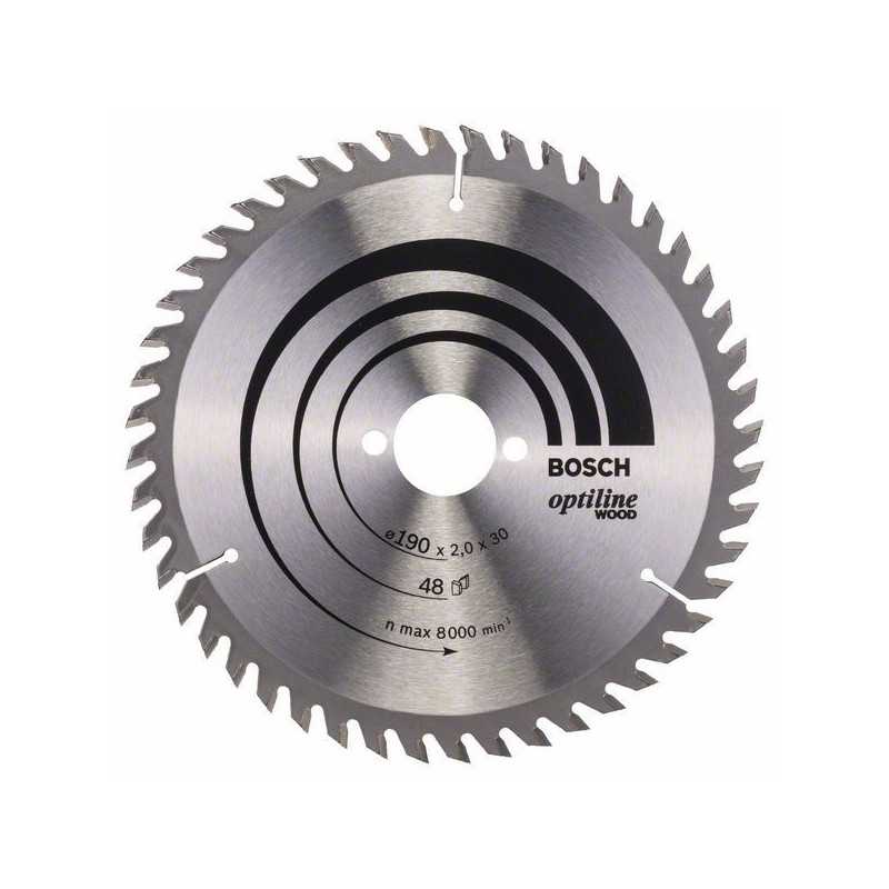 Bosch Panza ferastrau circular Optiline Wood, 190x30x2mm, 48T