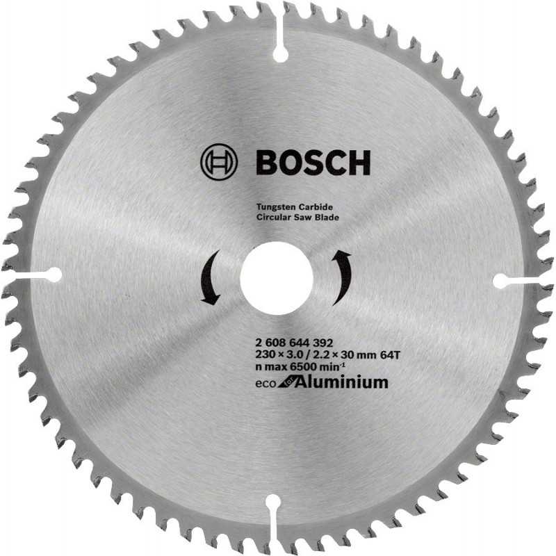 Bosch Panza ferastrau circular Eco pentru Aluminiu, 230x30x3mm, 64T