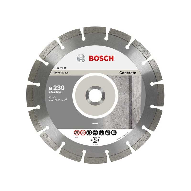 Bosch Set 10 discuri diamantate Standard for Concrete 2.3x22.23x230mm