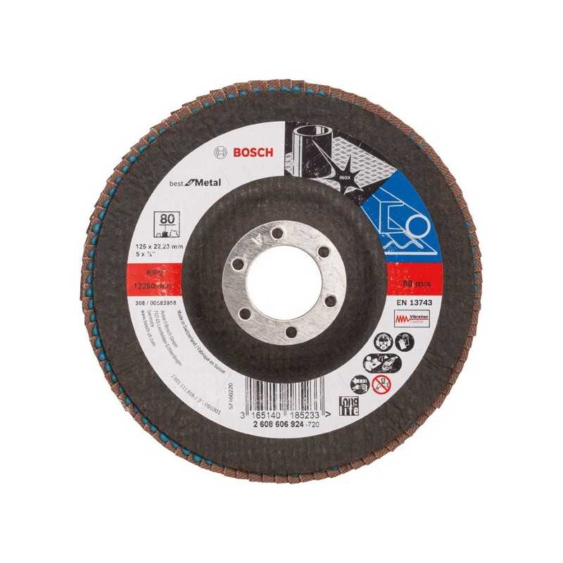 Bosch Disc evantai Best for Metal 125mm, G80