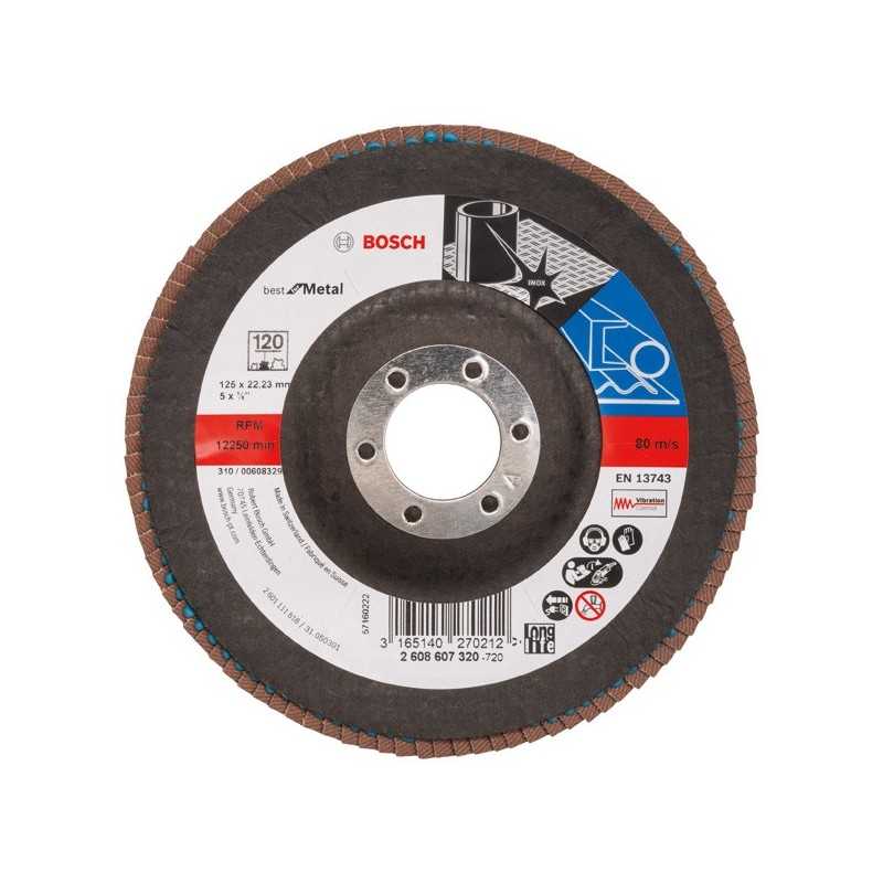 Bosch Disc evantai Best for Metal 125mm, G120