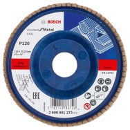 Bosch Disc evantai Standard for Metal X431, 22.23x115mm, G120