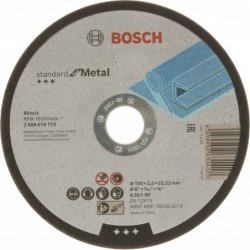 Bosch Disc de tăiere Standard for Metal 150x2.5x22.23mm
