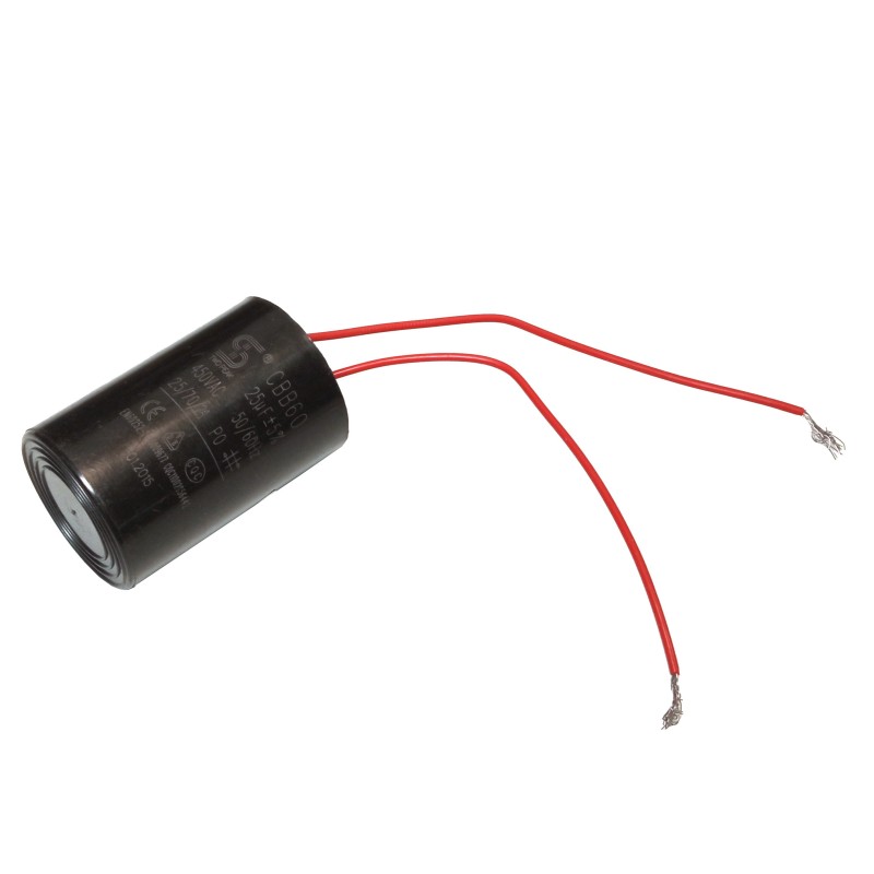 Condensator pornire motor 25uF 450VAC, fire