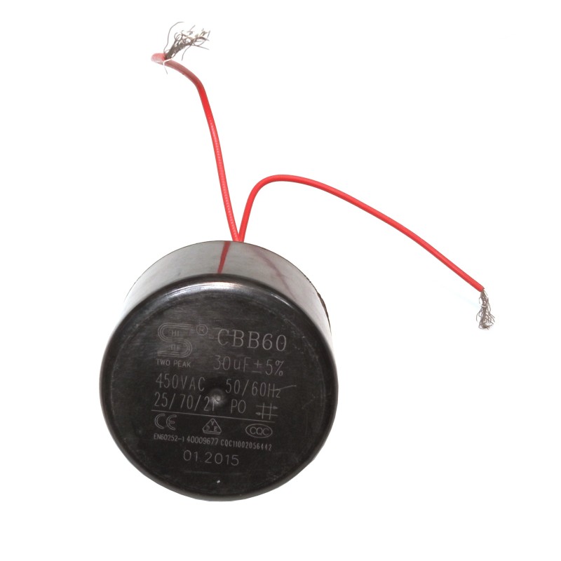 Condensator pornire motor 30uF 450VAC, fire